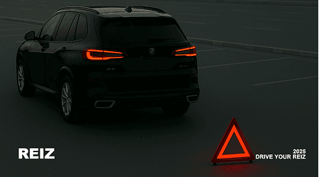 Автомобіль із аварійним знаком на дорозі — інструкція щодо дій під час ДТП в Україні