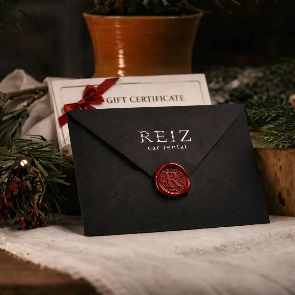 Подарункові сертифікати на оренду автомобіля від REIZ